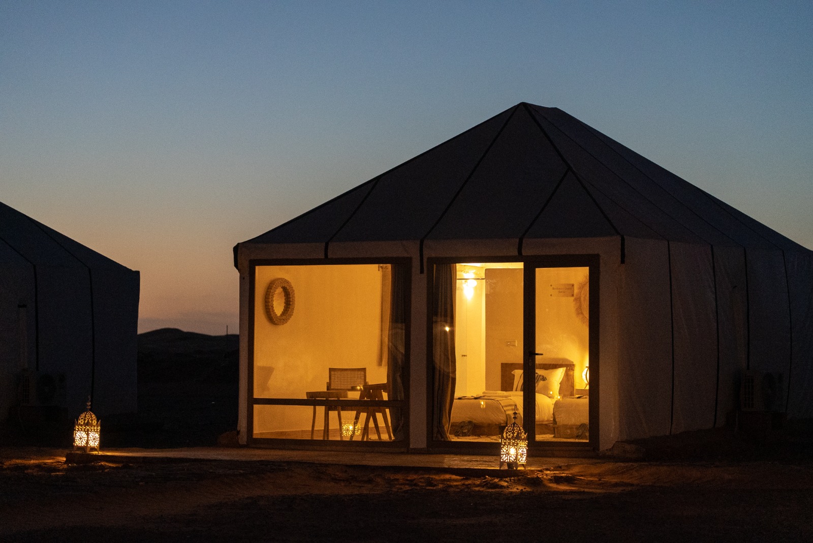 Majlis and terrace — Sahara Royal Resort camp centre