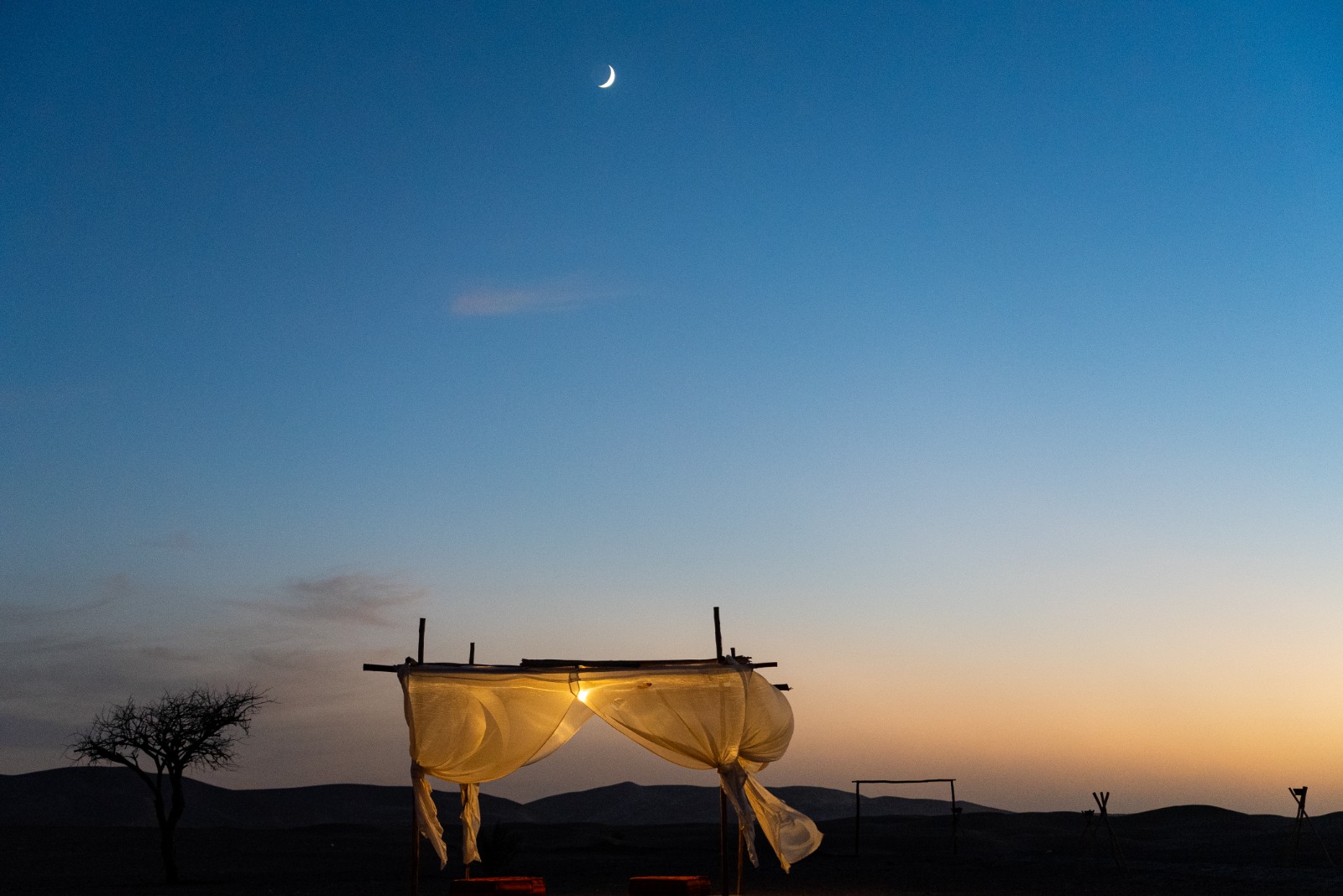 Sahara sunset — Erg Chebbi dunes, Sahara Royal Resort
