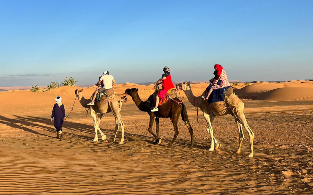 Camel trekking in Erg Chebbi desert- Camel ride in Erg Chebbi merzouga